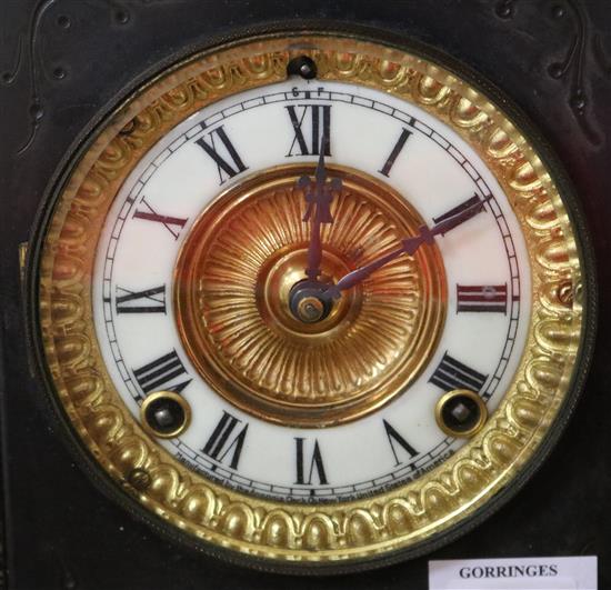 A Victorian marble clock